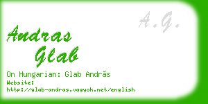 andras glab business card